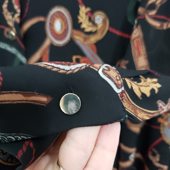 Zara Basic Chain Buckle Print Dress - Picture 9 of 13